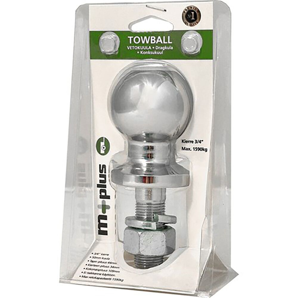 Vetokuula M+ 50 mm 3/4" kierre