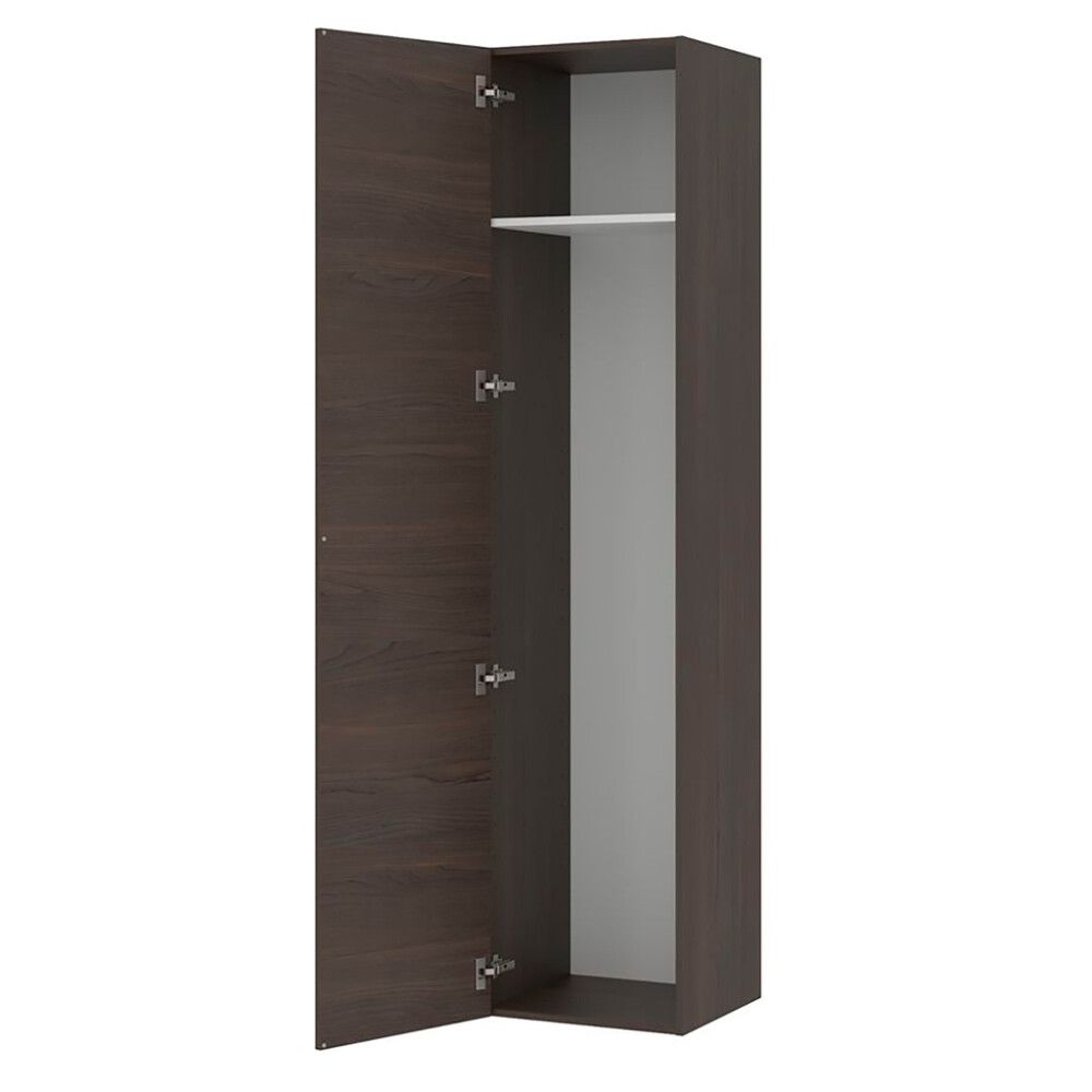 Korkea kaappi Temal 1 ovi vasemmalla ruskea saarni 50 x 43x 196,1 cm
