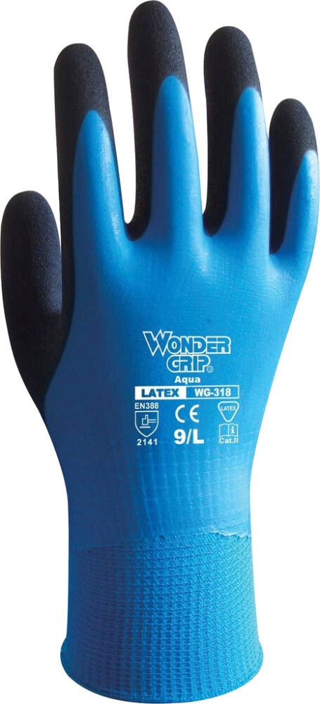 Työkäsine Wonder Grip Aqua 318