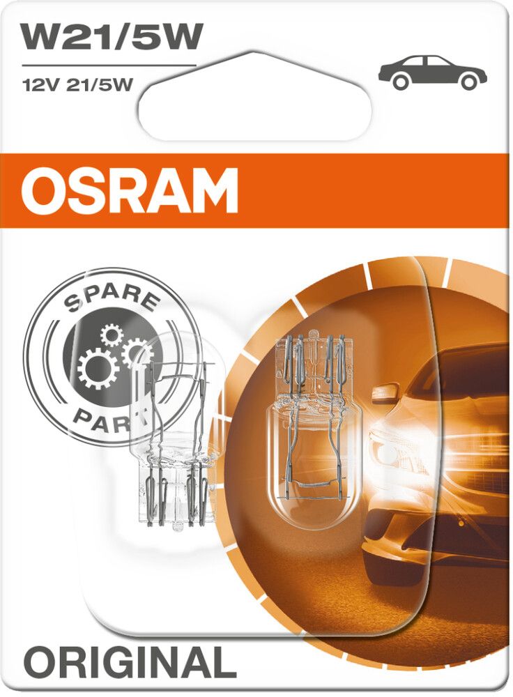 Polttimo Osram Original Vilkkuvalo 75150 W21/5W 2 kpl