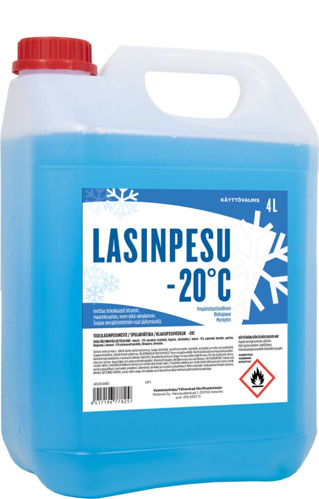 Lasinpesuneste 4 l -20 °C