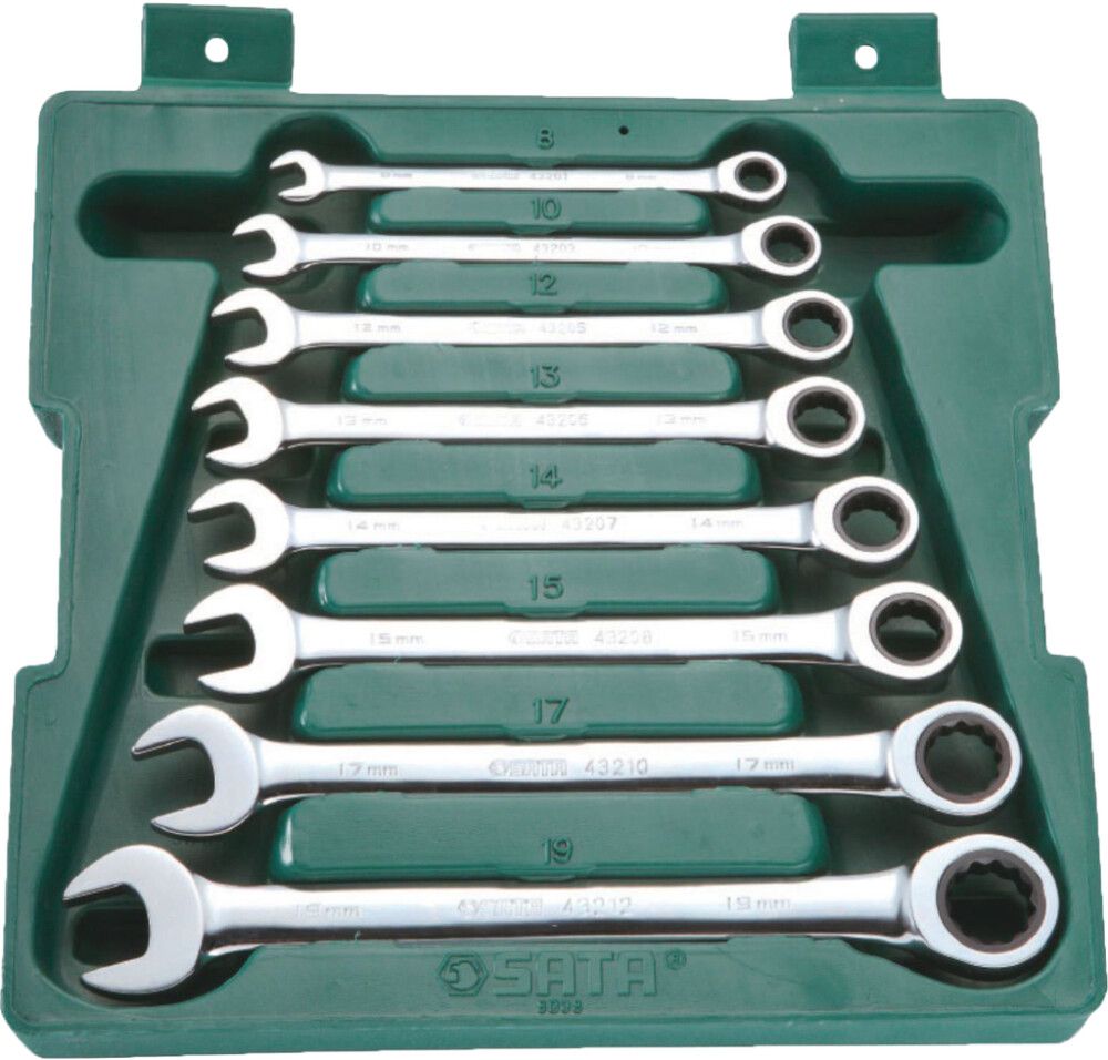 Räikkälenkkiavainsarja Sata 8-os. 8-19 mm