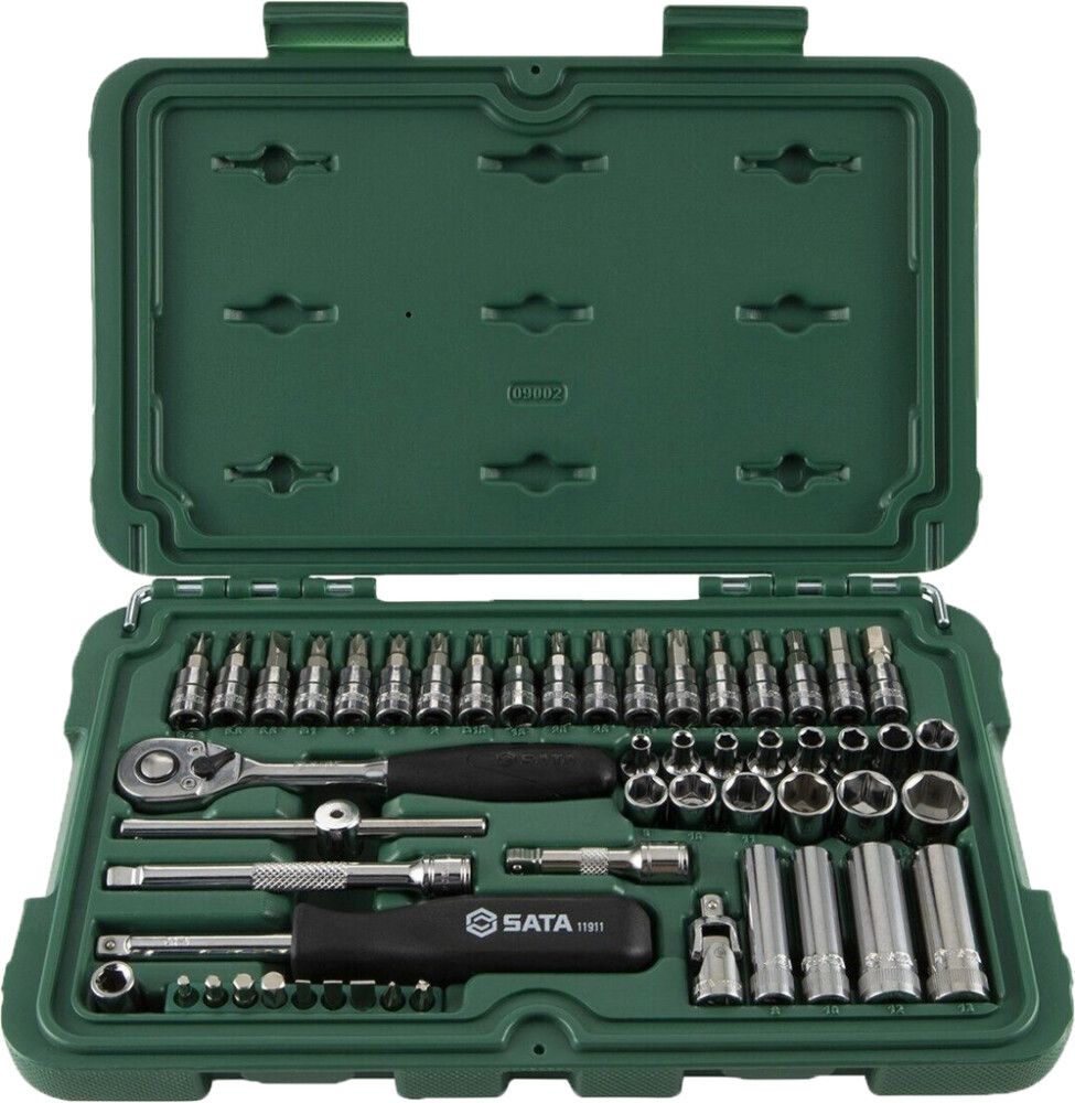 Räikkä- ja hylsysarja Sata 52-os. 1/4"