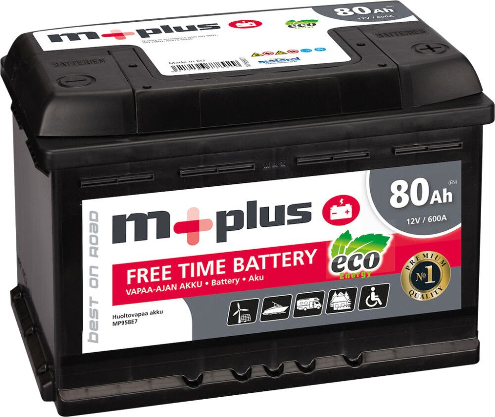 Vapaa-aika akku M+ Energy Eco 80Ah
