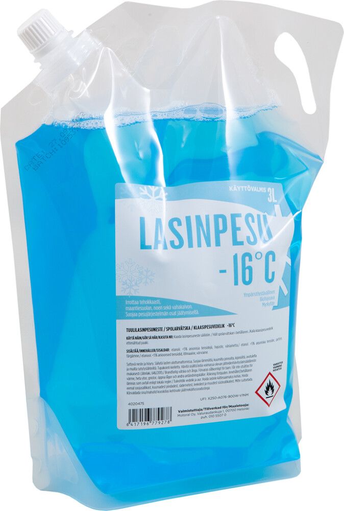 Lasinpesuneste 3 l -16 °C