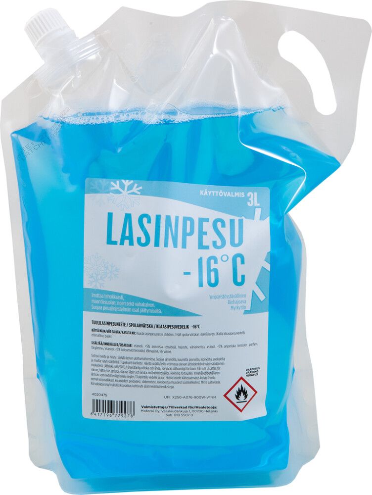 Lasinpesuneste 3 l -16 °C