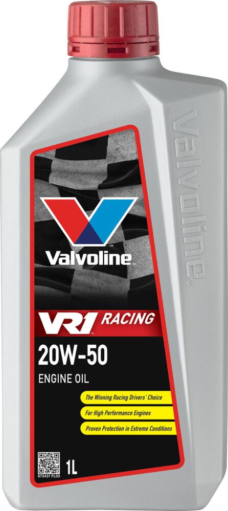 Moottoriöljy Valvoline VR1 Racing 20W-50 1 l