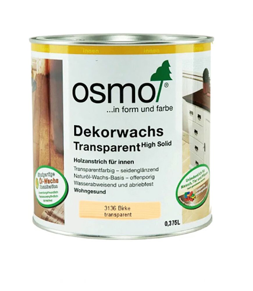 Puuvaha Osmo Color 3136 Koivu 0,375 l