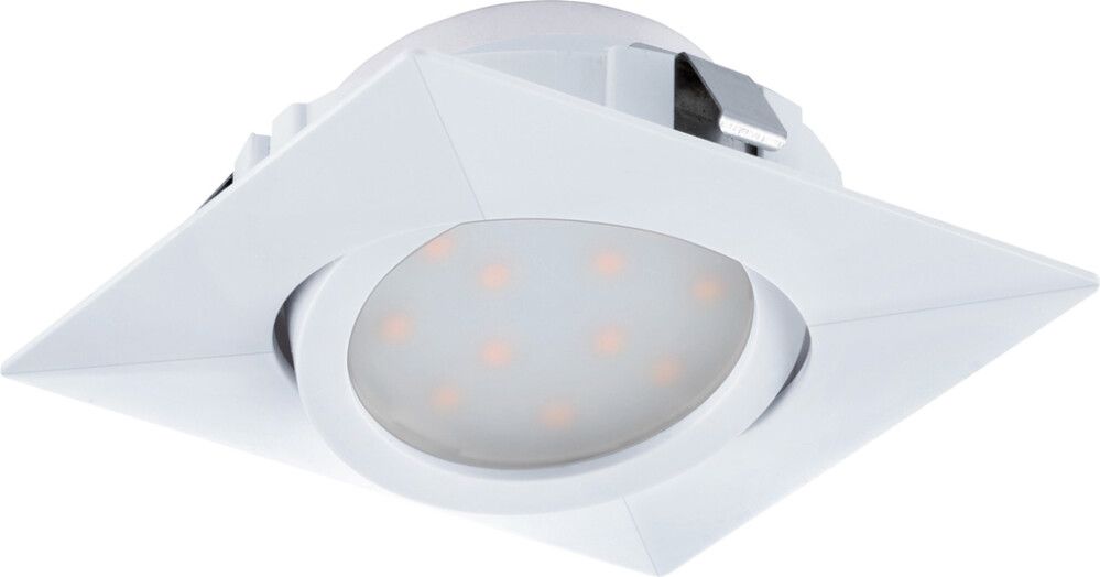 Uppospotti Eglo Pineda 1 84 x 84 mm Valkoinen Suunnattava