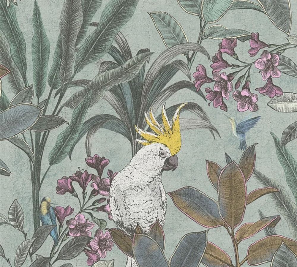 Kuitutapetti A.S. Creation Pintwalls 39748-2 vihreä