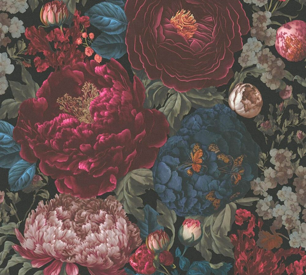 Kuitutapetti A.S. Creation Michalsky Bloom 39979-1 punainen-sininen