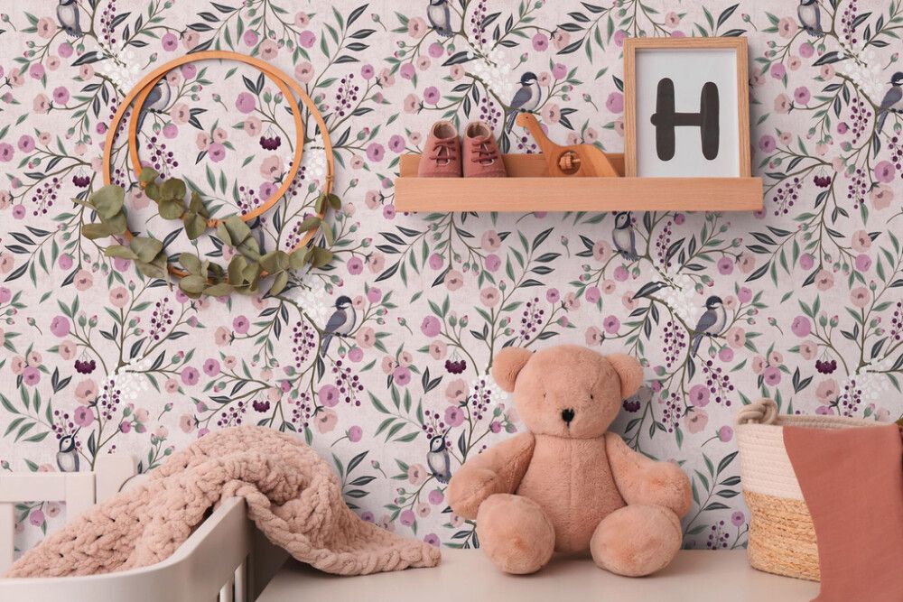 Kuitutapetti A.S. Creation Lilly & Luis Birdie 77136-1