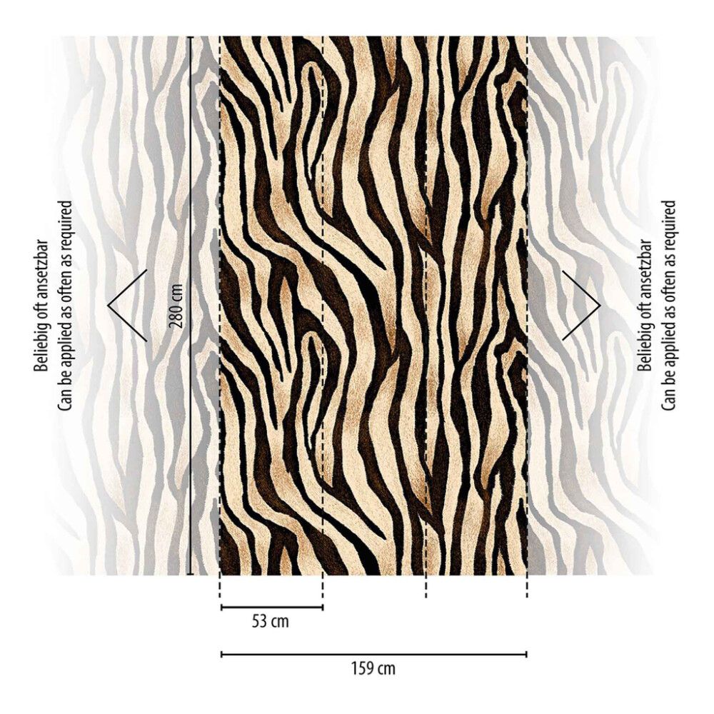 Kuitutapetti A.S. Creation Digiprint Zebra 39831-1