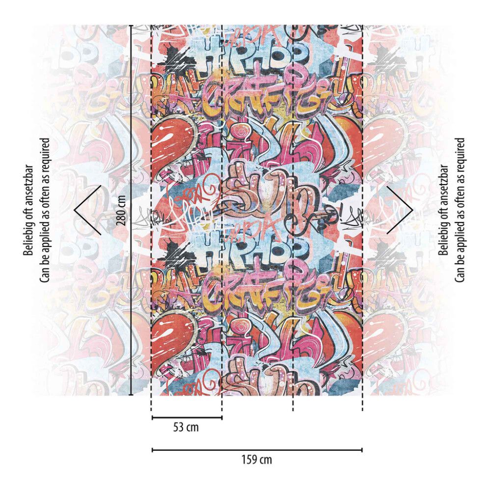 Kuitutapetti A.S. Creation Digiprint Tags 77063-1