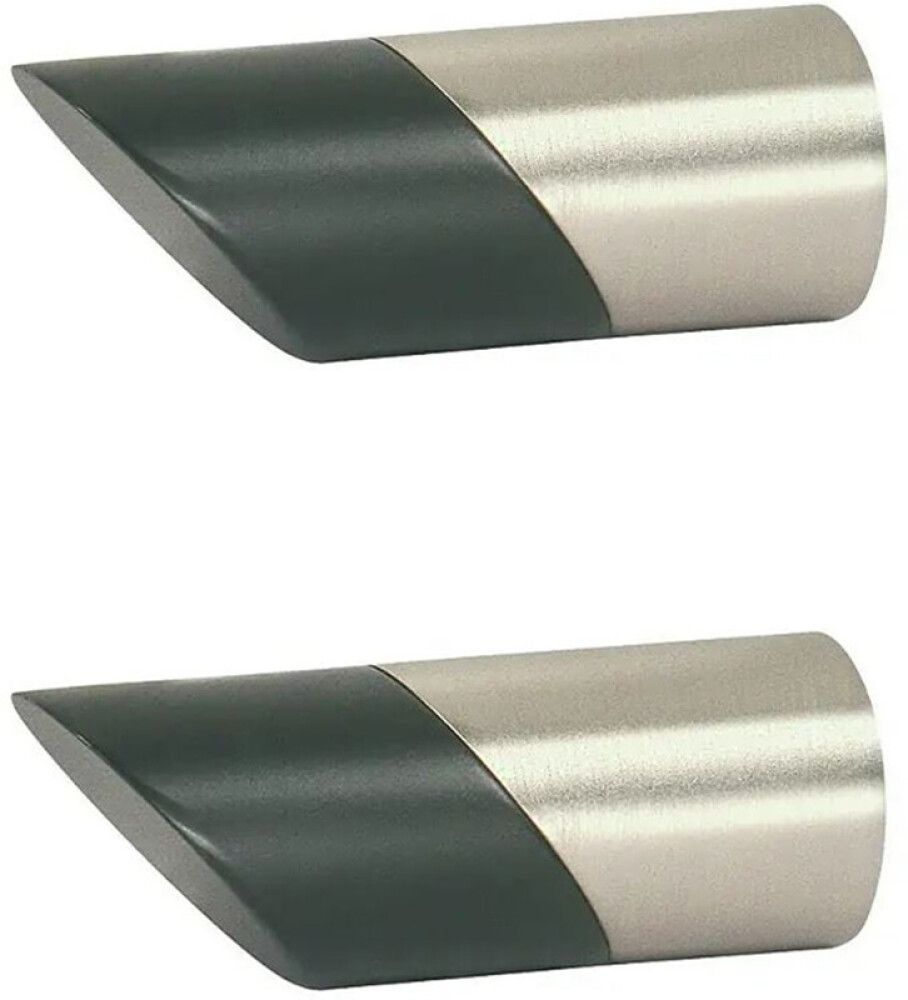 Päätykappale Plano Musta/Hopea