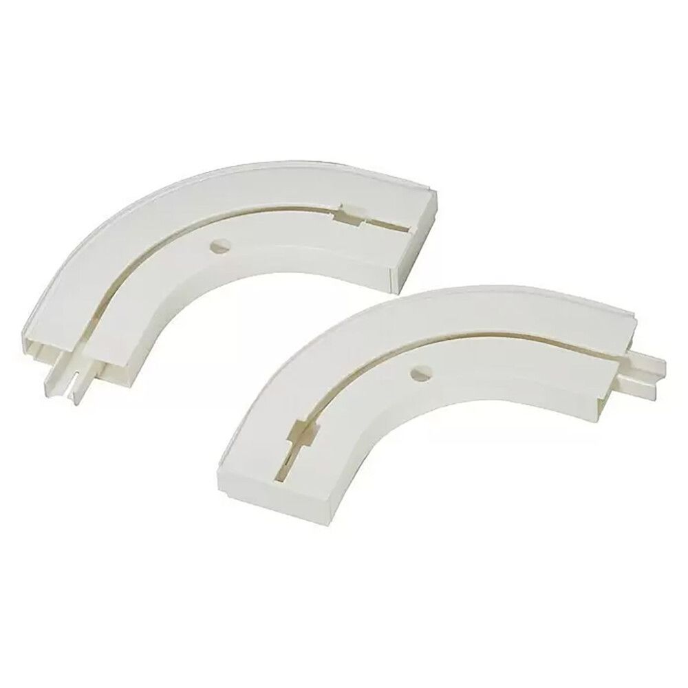 Päätykappale kiskolle Expo Ambiente 1-os valkoinen