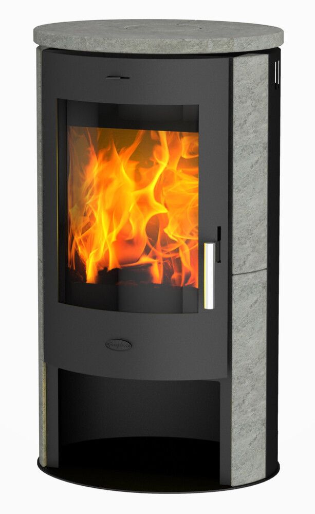 Kevyttakka Fireplace Trend musta/harmaa 98,8 x 55,2 cm