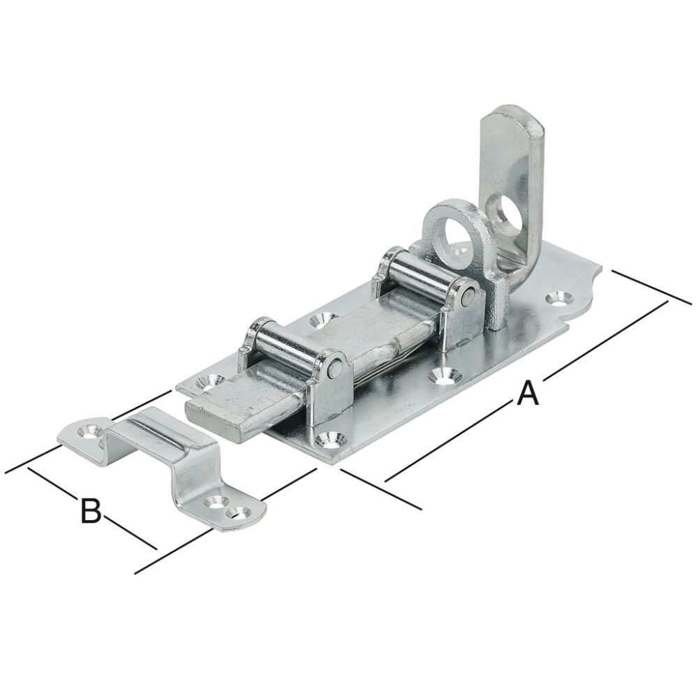 Rullalukkotelki 180 x 80 mm sinkitty