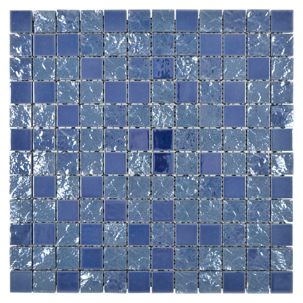 Mosaiikkilaatta Fliesen Quadrat Gakue sininen 31,6 x 31,6 cm