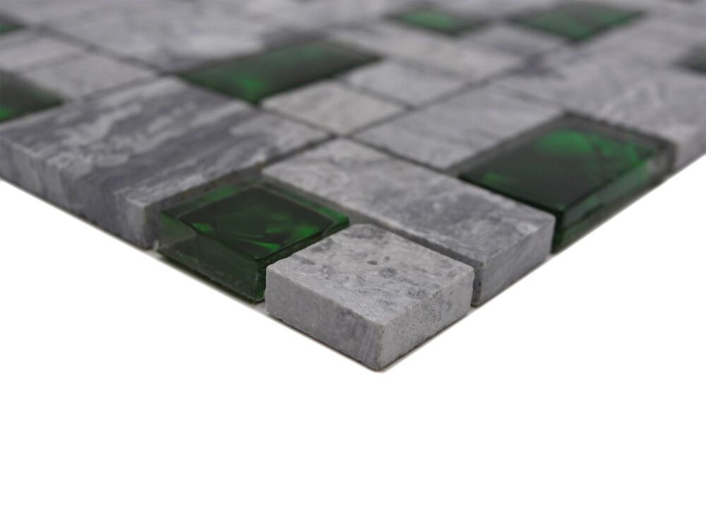 Mosaiikkilaatta Crystal XCM MC509 30 x 30 cm Harmaa/Vihreä