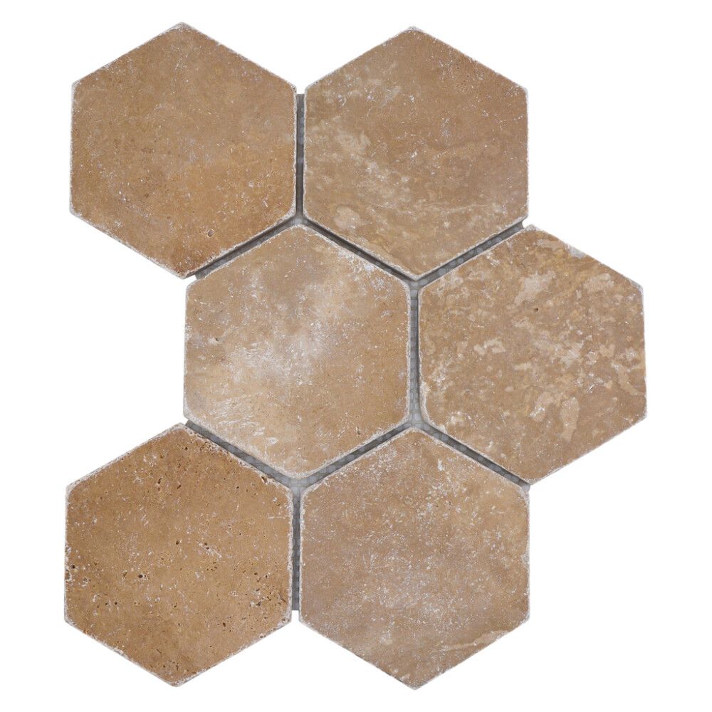 Mosaiikkilaatta Hexagon XNT HX144 Ruostepunainen 19,9 x 26,2 cm