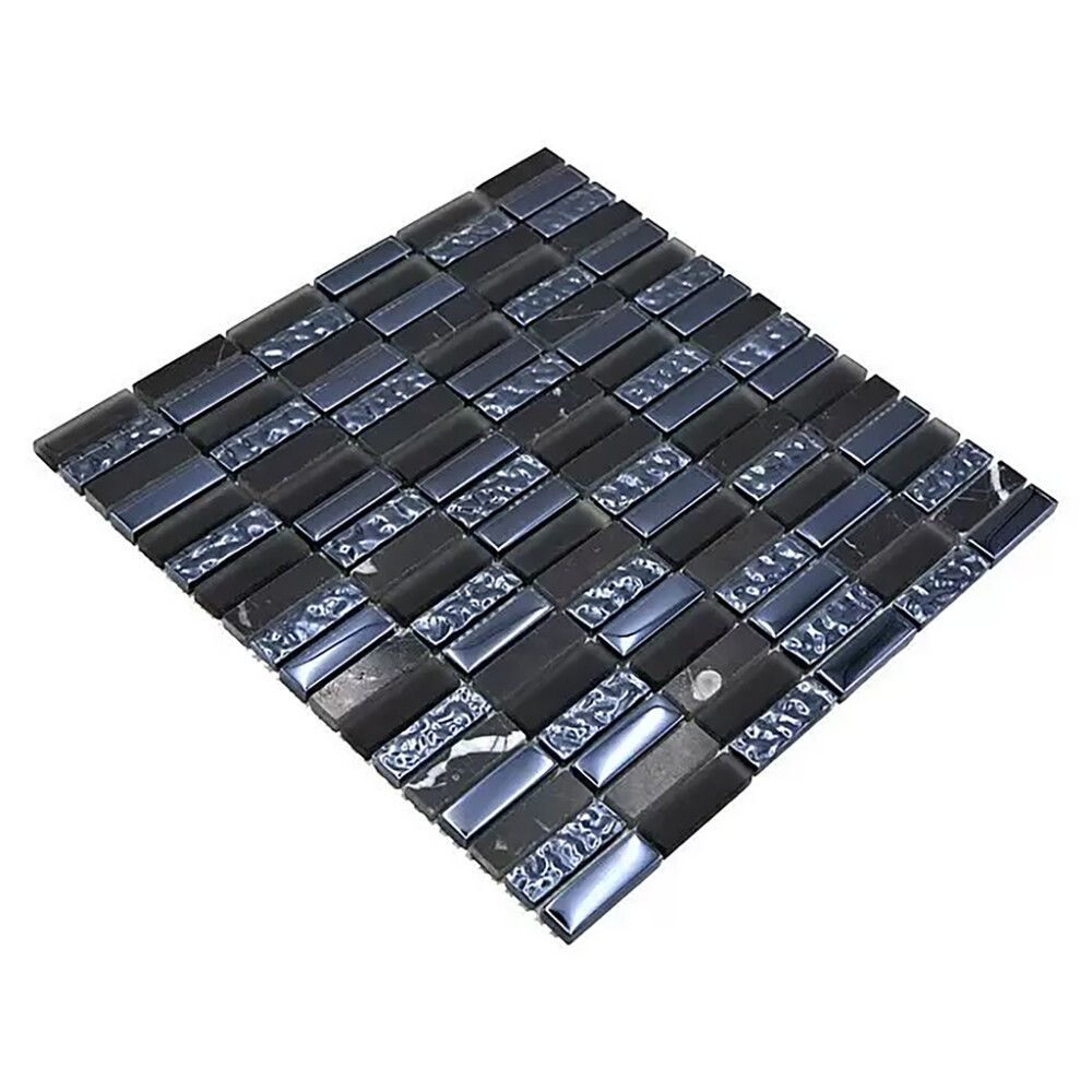 Mosaiikki Crystal Mix XBH SM118 Musta/Sininen 30,4 x 29,8 cm