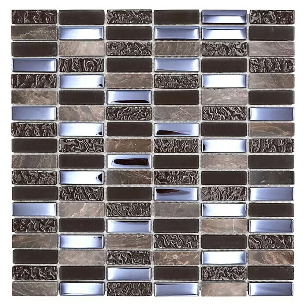 Mosaiikki Crystal Mix XBH SM138 Ruskean sekoitus 30,4 x 29,8 cm