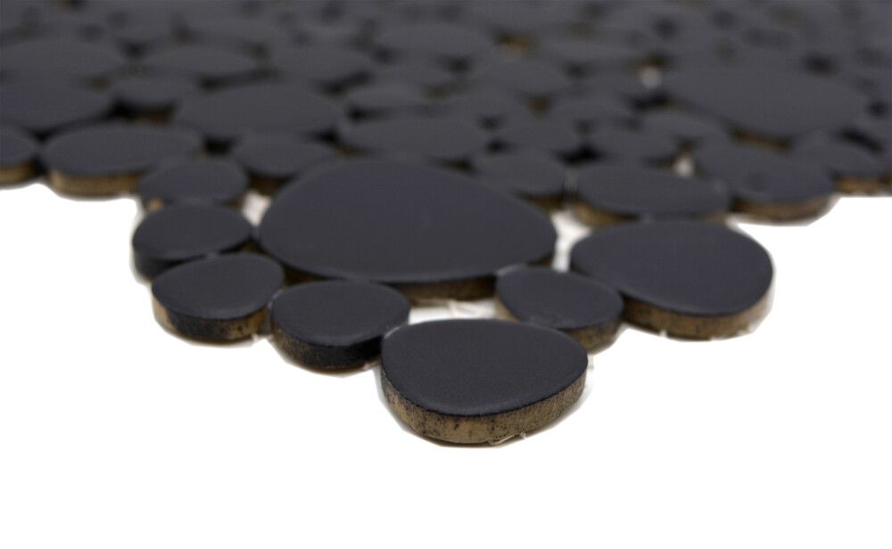 Mosaiikkilaatta Kiesel Uni XKM 892N Musta 27,5 x 27,5 cm