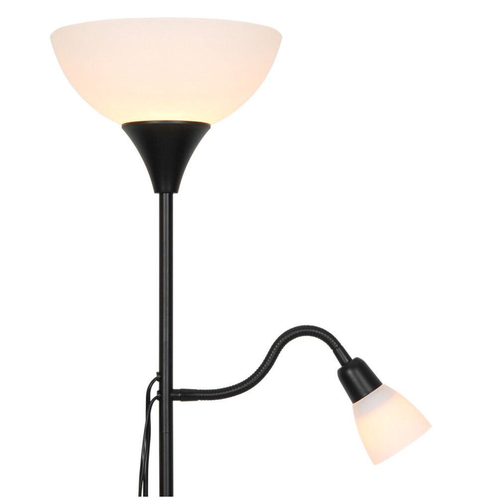 Lattiavalaisin Nordlux Lauria musta 178 cm