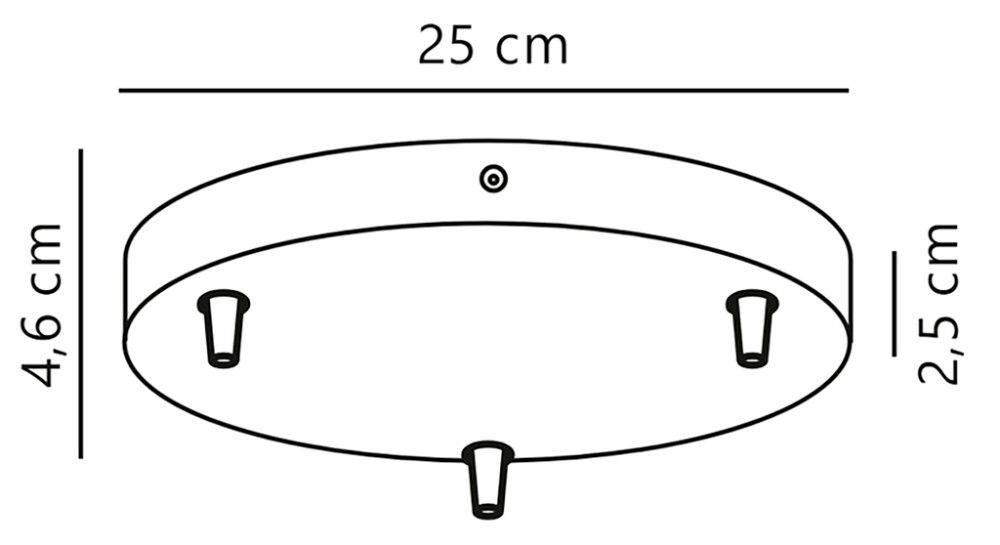 Kattokupu Nordlux Luana 3-os Ø 22 cm Valkoinen