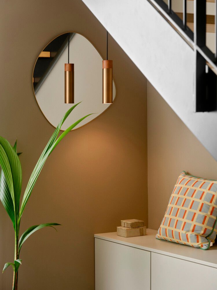 Riippuvalaisin Nordlux Tilo harjattu messinki Ø 6 cm