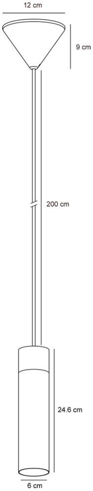 Riippuvalaisin Nordlux Tilo harjattu messinki Ø 6 cm