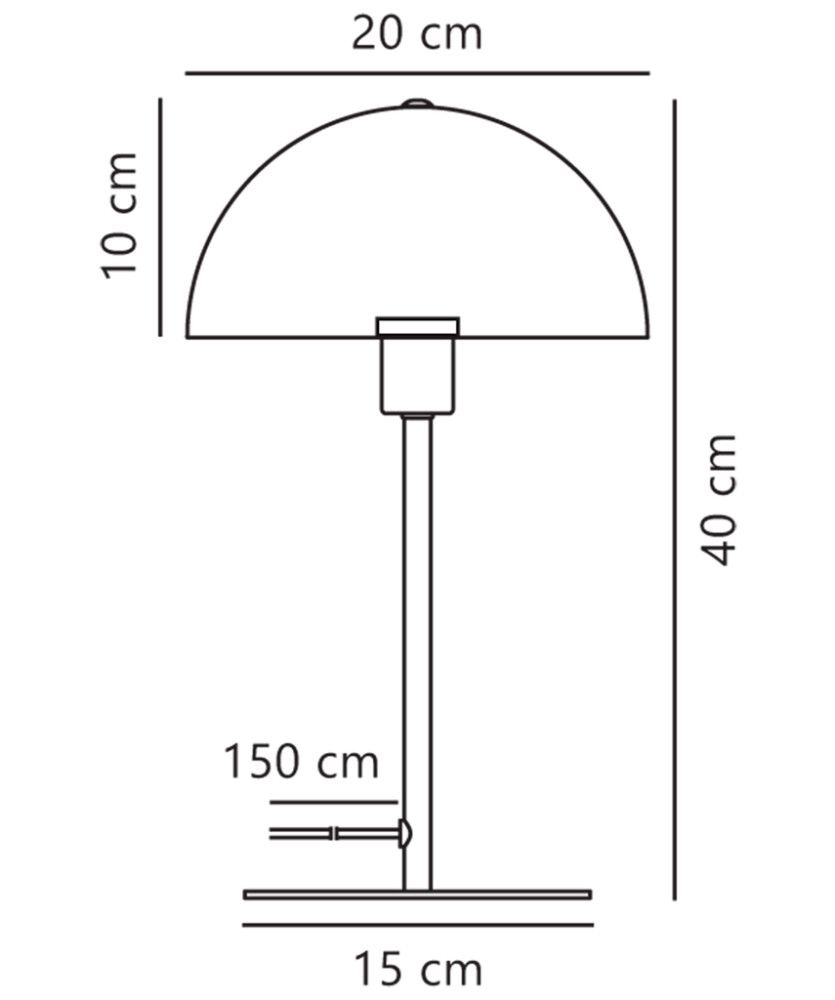 Pöytävalaisin Nordlux Ellen vihreä 20 x 40 cm
