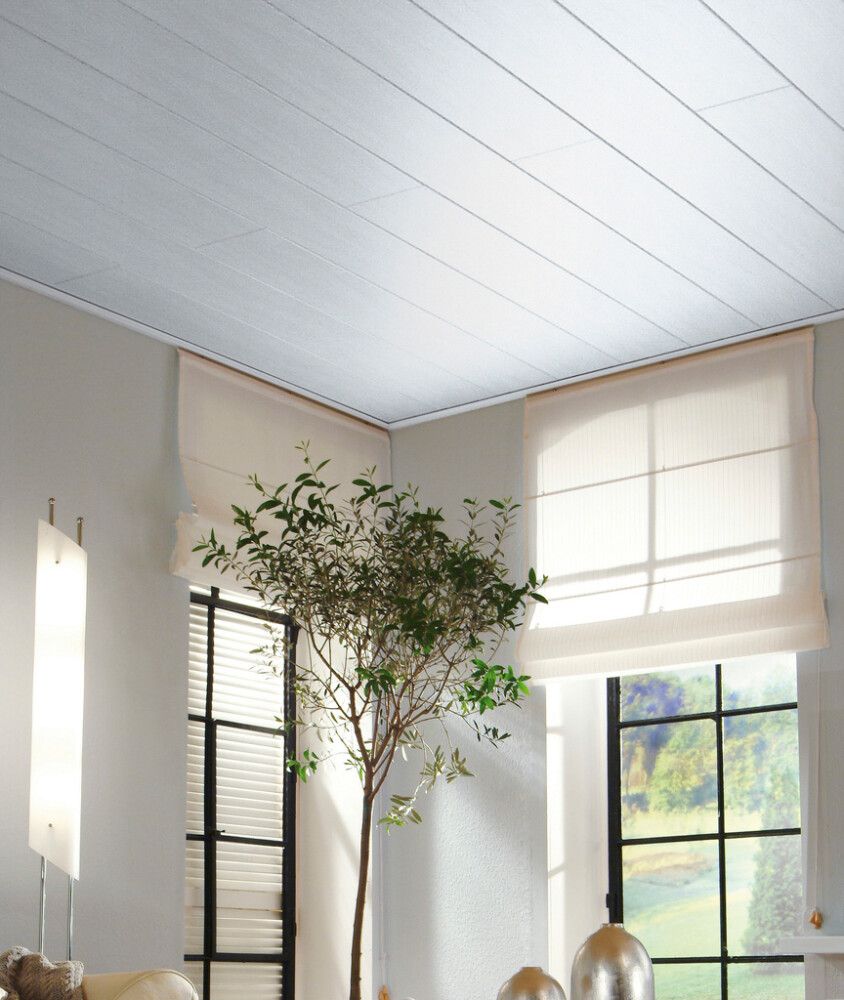 MDF-paneeli Logoclic Valkoinen Saarni 8 x 154 x 2600 mm