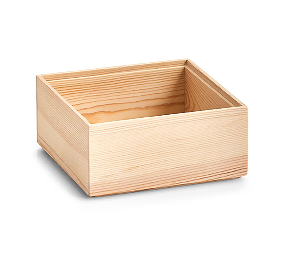 Säilytyslaatikko Zeller mänty 15 x 15 x 7 cm