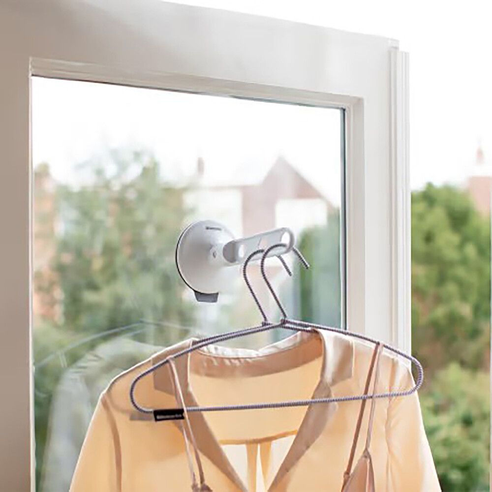 Vaatekoukku imukupilla Brabantia Ø 10,5 cm Valkoinen