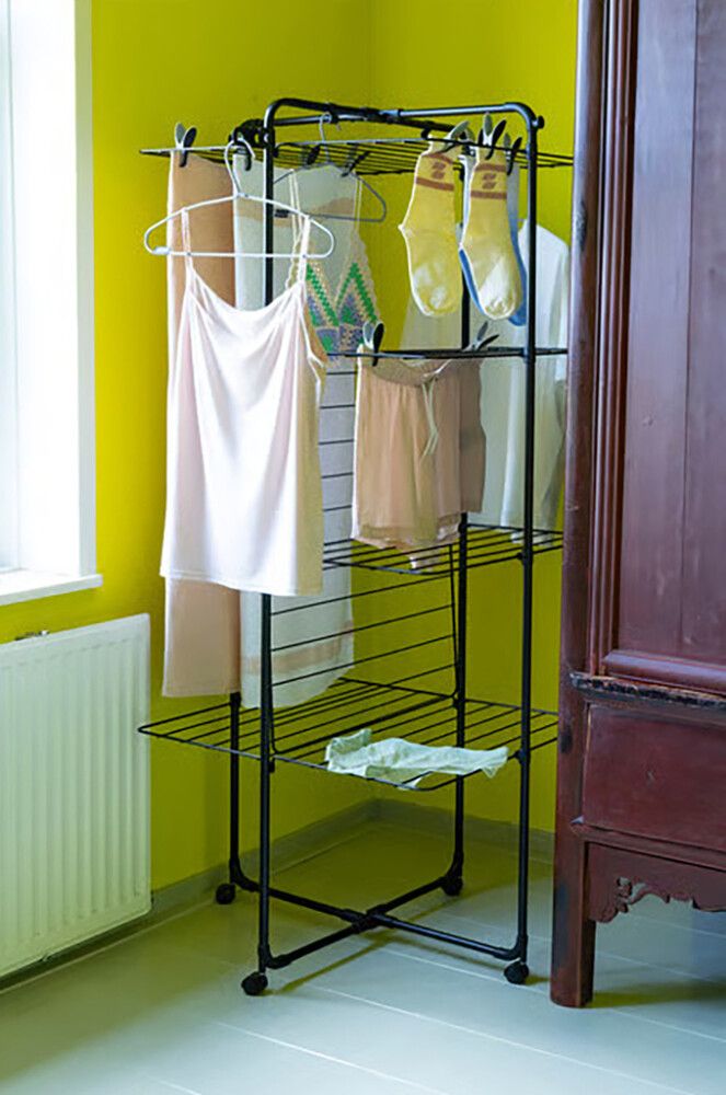 Pyykinkuivausteline Brabantia HangOn Tower musta