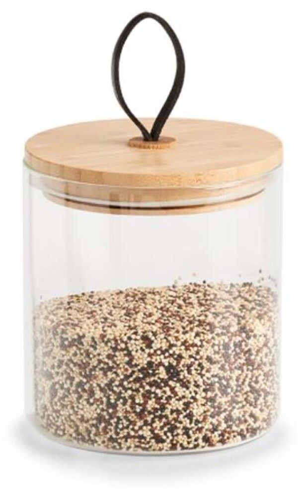 Lasipurkki Bambukannella 880 ml