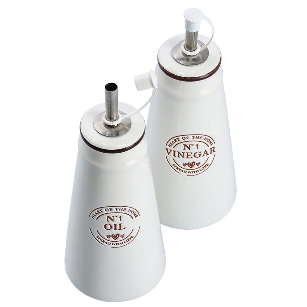 Öljy- ja Etikkasetti Zeller Valkoinen