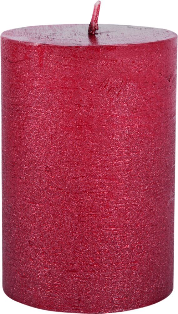 Pöytäkynttilä 68 x 100 mm metallinpunainen