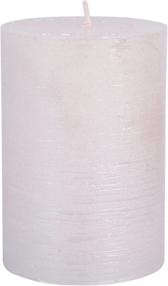 Pöytäkynttilä 68 x 100 mm metallinvalkoinen