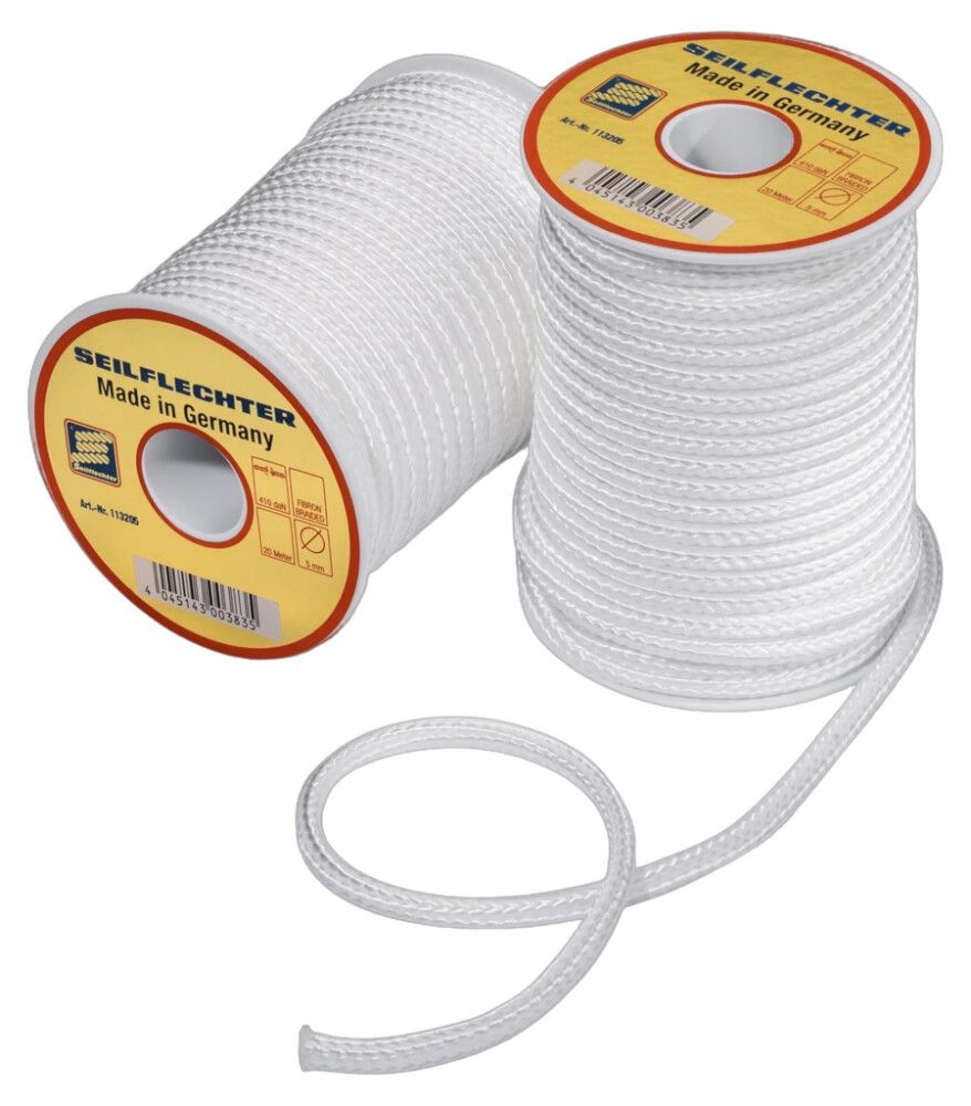Nyörikela Seilflechter Fibron valkoinen Ø 6 mm x 20 m 1 kpl/pkt