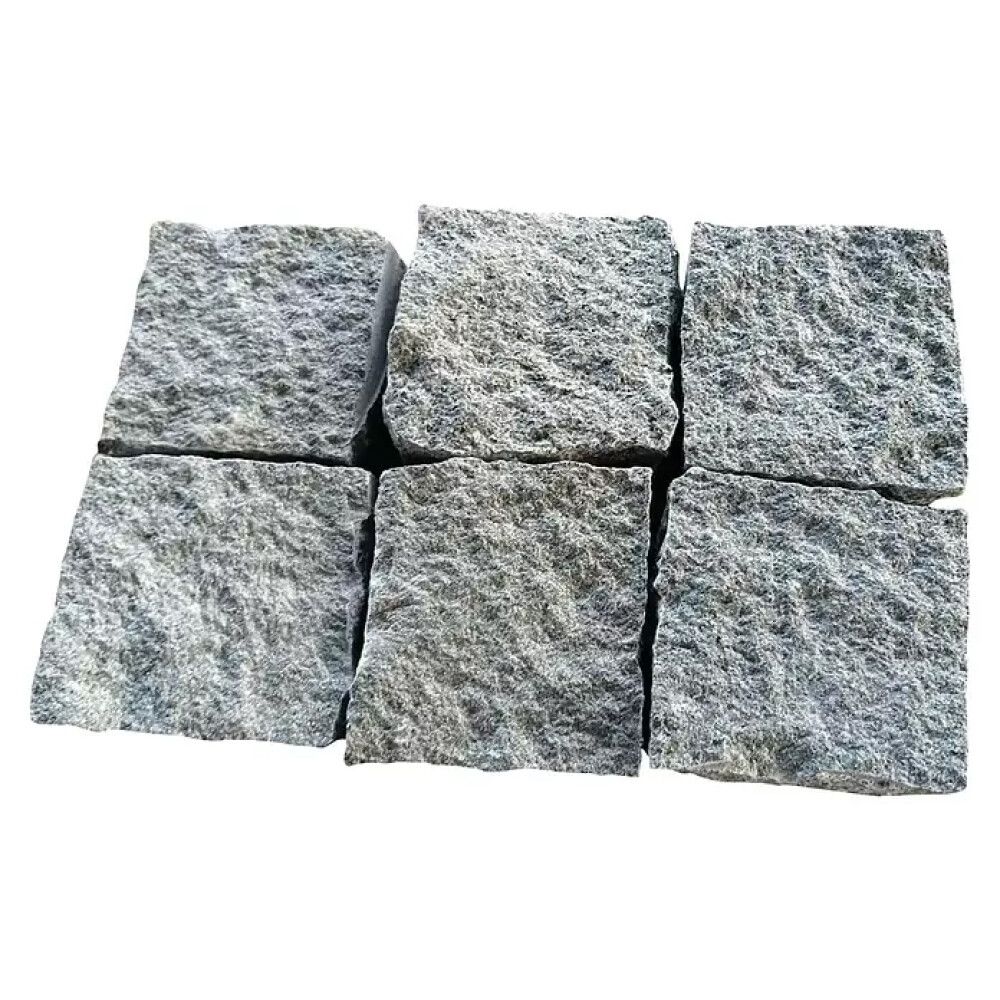 Graniittinupukivi Eurostone antrasiitti 10 x 10 x 4-6 cm
