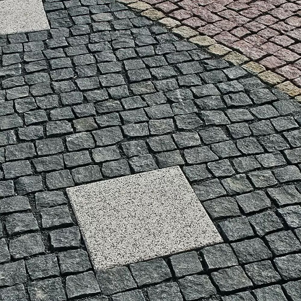 Graniittinupukivi Eurostone antrasiitti 10 x 10 x 4-6 cm