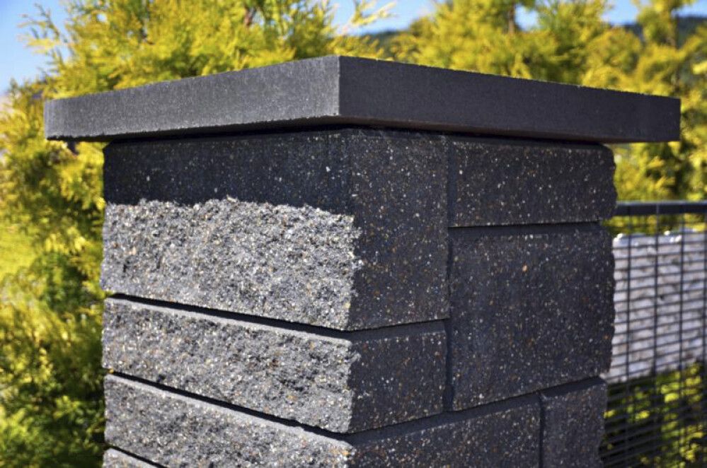 Graniittipaalu Eurostone antrasiitti 10 x 12 x 100 cm