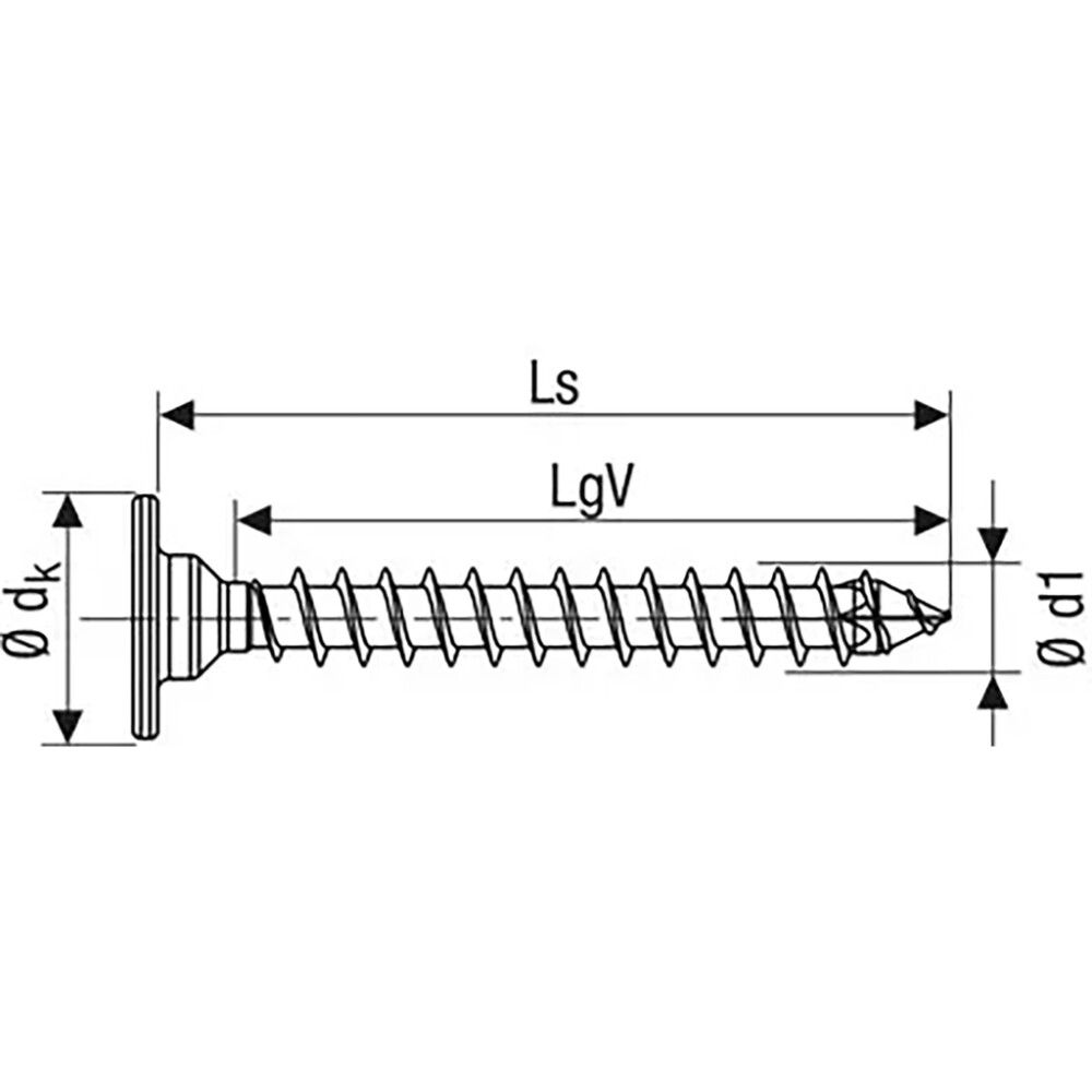 Yleisruuvi Spax TRX WIROX 3x25 mm 75KPL