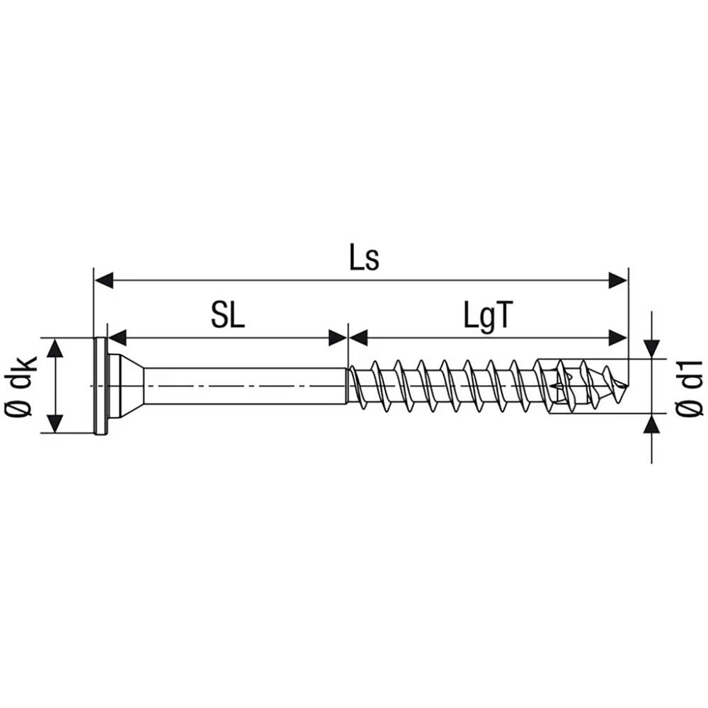 Puuruuvi Spax HI.FORCE TRX WIROX 5x107 mm 25KPL