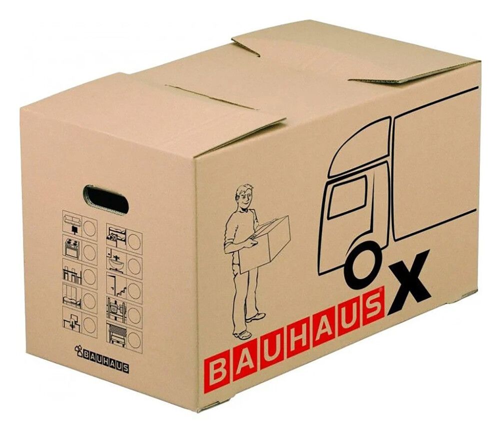 Muuttolaatikko Bauhaus X 62,5 x 34,5 x 38 cm