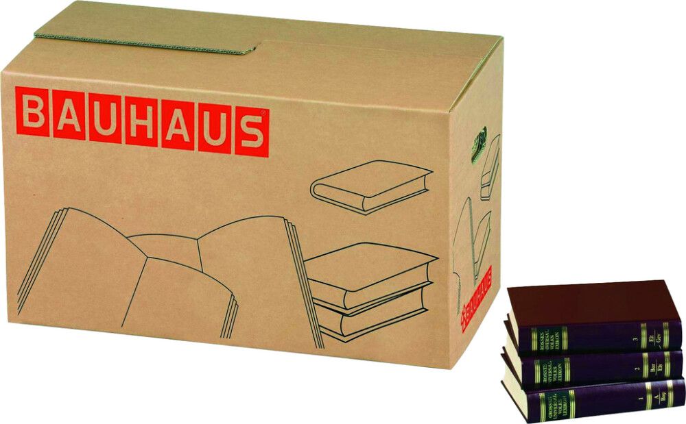 Muuttolaatikko kirjoille BAUHAUS 58 x 33 x 33,5 cm