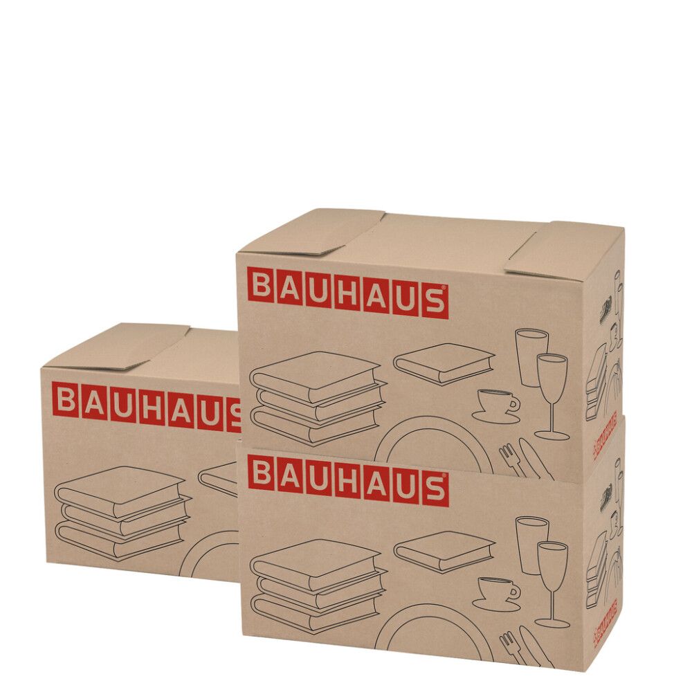 Muuttolaatikko kirjoille BAUHAUS 58 x 33 x 33,5 cm